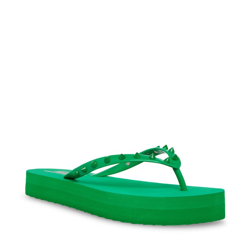 Chanclas Steve Madden Lumi Mujer Verde | ES IF2E1S